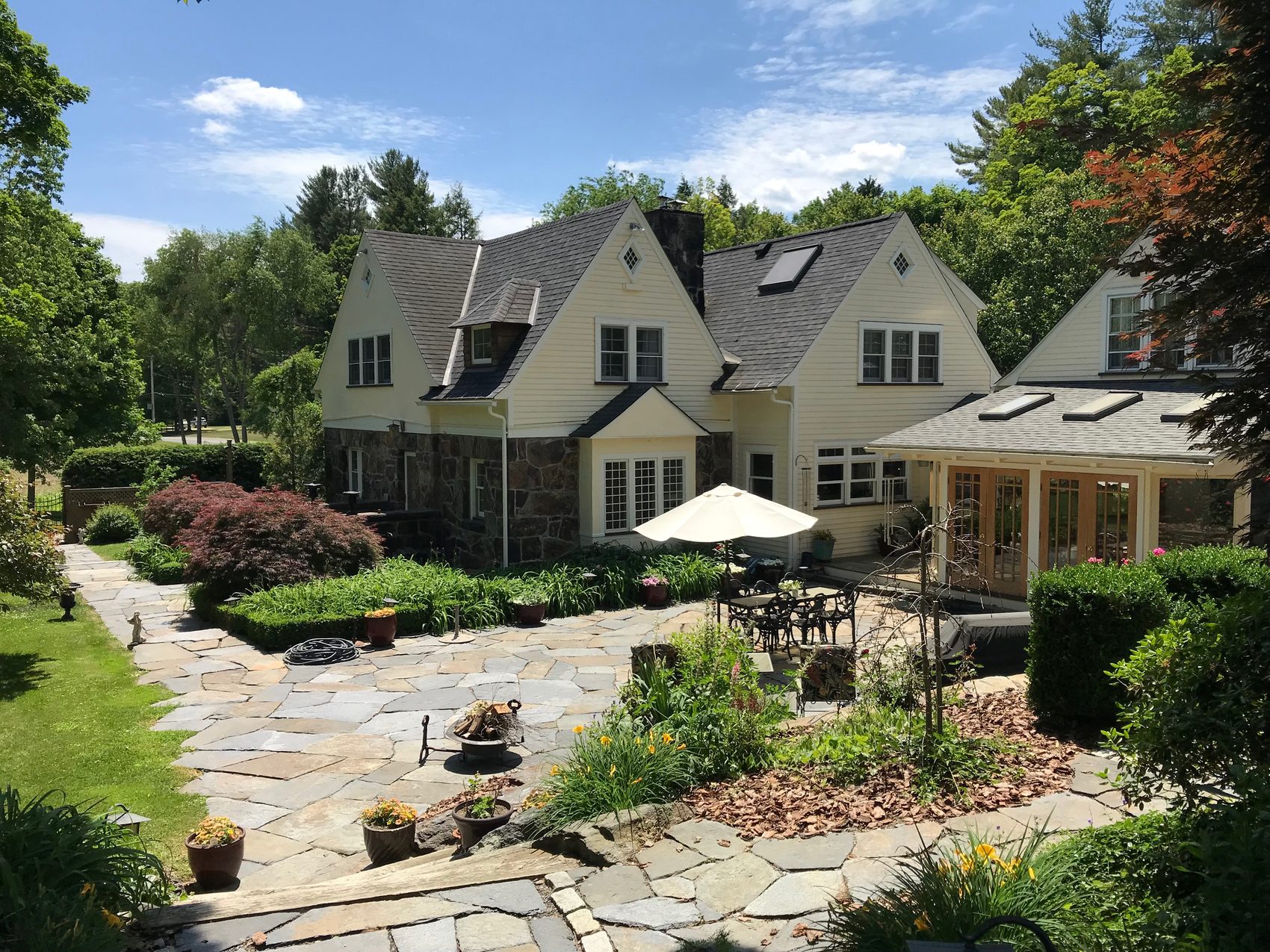 Rear elevation and gardens
